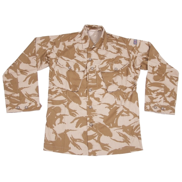 Brit. Feldbluse, Combat, "Tropical", DPM desert, gebr.